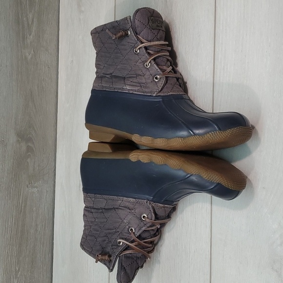 Sperry Womens Ankle Duck Boots Rubber Shoes sz 9M - Picture 9 of 12